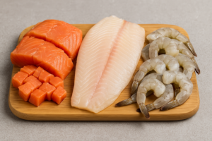 Kit – Salmão, Tilápia e Camarão Frescos